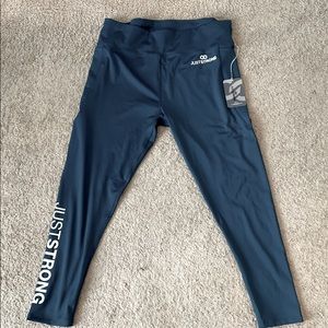 Just Strong Turquoise Motion Leggings